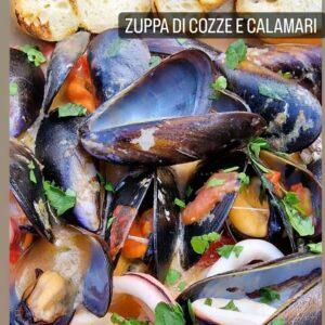 zuppa di cozze e calamari